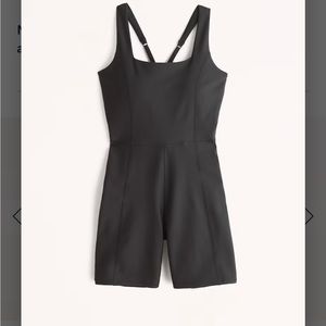 NWT Abercrombie & Fitch YPB sculptLUX Squareneck Active Romper